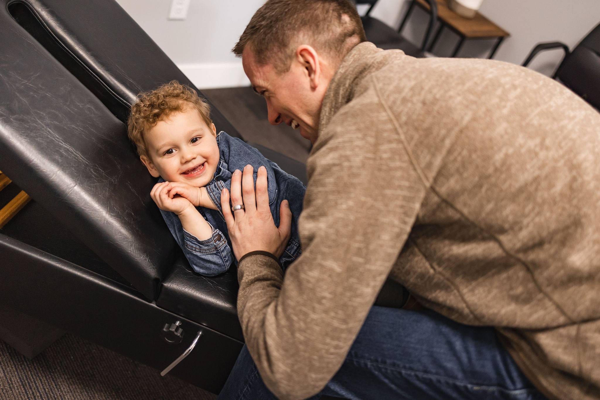 Chiropractor Glenwood MN Adam Loe Adjusting Child